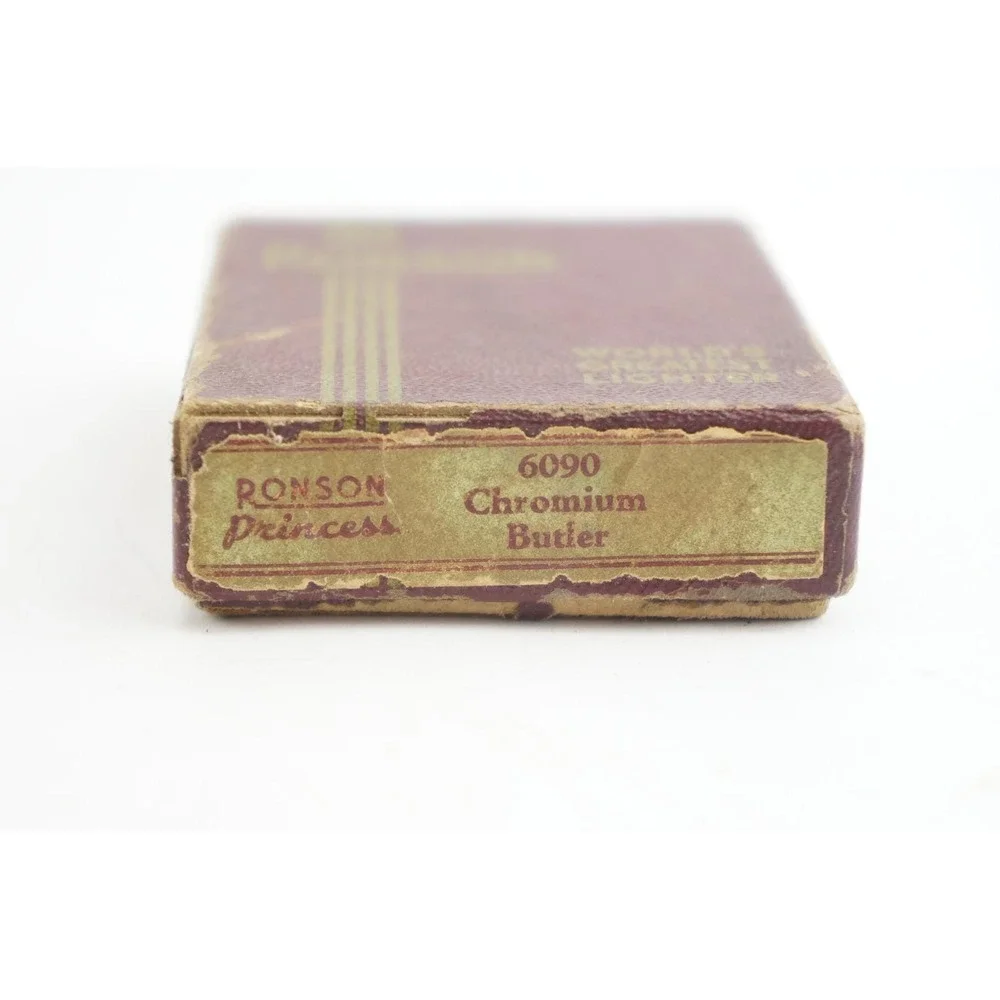Ronson Princess Lighter Silver‎ Chromium Butler Monogrammed Fair